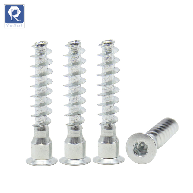 Hexagonal socket drives countersunk furniture connection self-tapping screws
