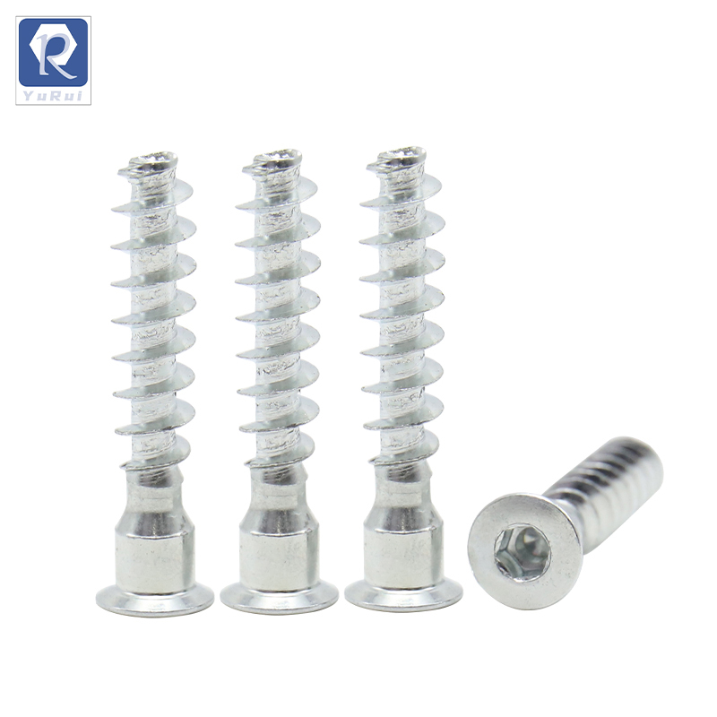 Hexagonal socket drives countersunk furniture connection self-tapping screws