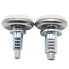 Threaded furniture leveling device, adjustable screw-type leveling feet, four-claw nuts, 2-piece set of table, chair, cabinet and sofa leveling device