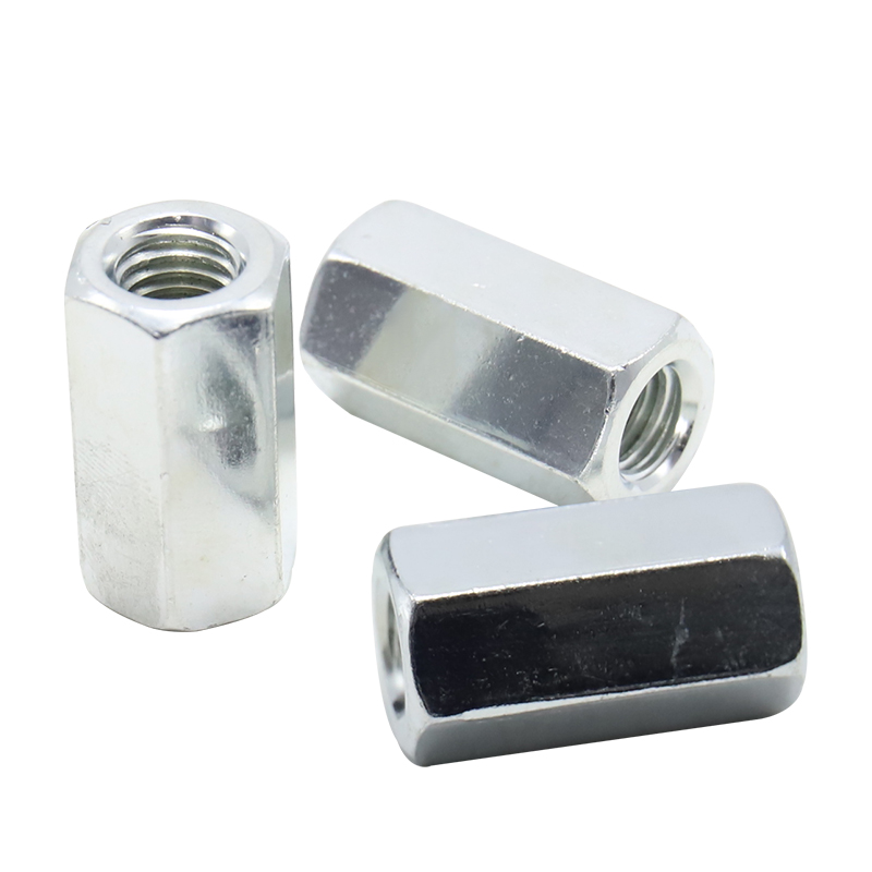 Carbon Steel Galvanized Double Pass Stud, Screw Connecting Nut, Screw Butt Isolating Column Nut, Extended Hexagon Nut