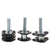 Double star threaded casters inserted, nuts embedded in iron pipes and square pipes, connecting nuts inside fitness equipment and office desks and chairs, and nuts of plum blossom spring pieces