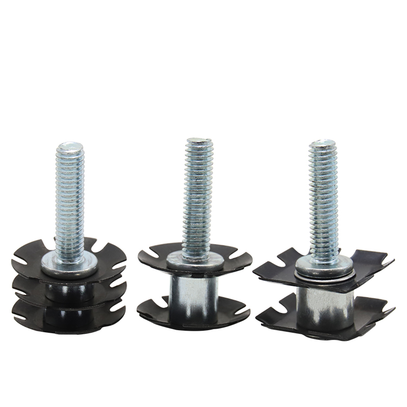 Double star threaded casters inserted, nuts embedded in iron pipes and square pipes, connecting nuts inside fitness equipment and office desks and chairs, and nuts of plum blossom spring pieces