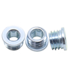 Embedded nuts for wooden furniture, flat-head hex socket nuts without threads, Angle sleeve drive screw inserts for wooden furniture nuts