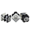 Square metal double star casters insertion, sunflower nuts, connecting nuts inside iron pipes, spring plate nuts