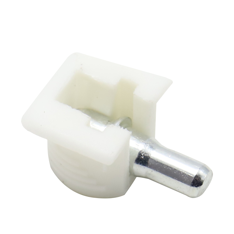 Glass fixed shelf support, furniture accessories wardrobe and cabinet movable partition nails, white cabinet bracket support nails two-in-one movable plastic composite brackets, shelf support pins