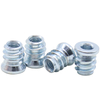Carbon steel galvanized hex socket drive nut, pre-embedded connection nut for furniture hardware