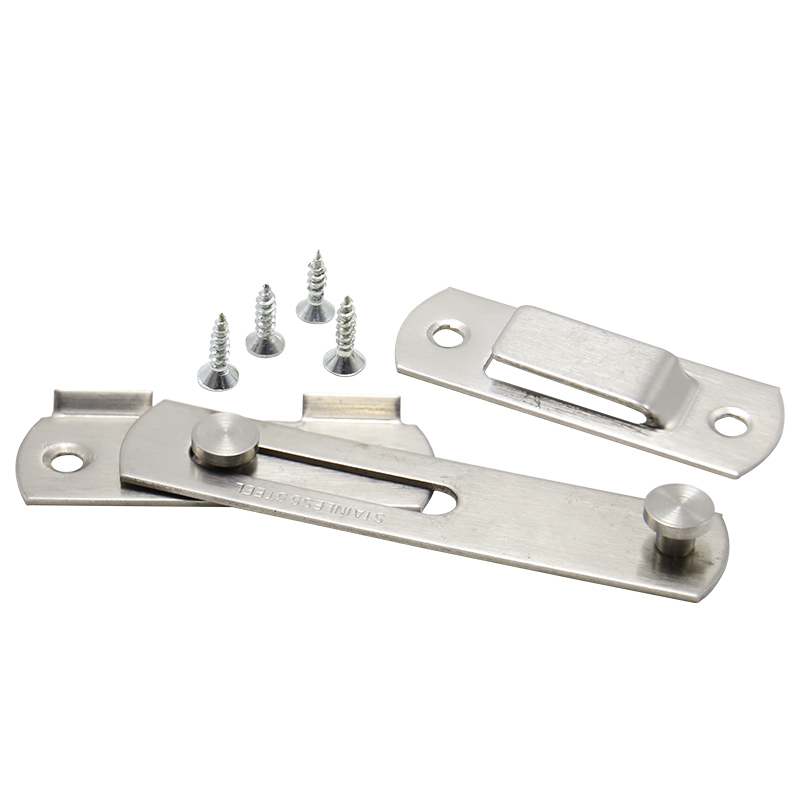 Flip door latch safety door latch, window bathroom cabinet door lock, sliding door latch and installation screws