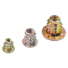 M4/M5/M6/M8 threaded wood inserts, hex socket driven wood furniture screw inserts, hex socket driven into nuts