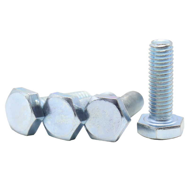 National standard blue-plated white zinc-coated hexagon socket screws, full thread and half thread extended hexagon socket bolts