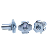 Carbon steel white zinc nut, four-corner nut, wood anti-rust dropper thread insert, furniture T-shaped wood insert nut, eight-claw hook nut