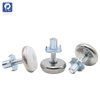 Threaded leveling feet, adjustable furniture leveling device with T-nut, adjustable screw-type leveling feet, table, chair, cabinet and sofa leveling device - 2-piece set