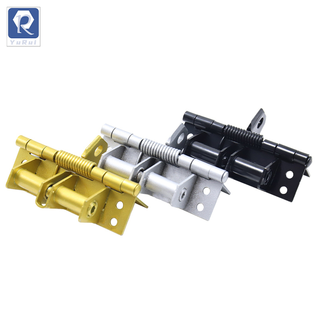 Automatic door closing hinges, wooden door hinges, multi-functional door closers with positioning invisible door spring hinges, with screw combinations