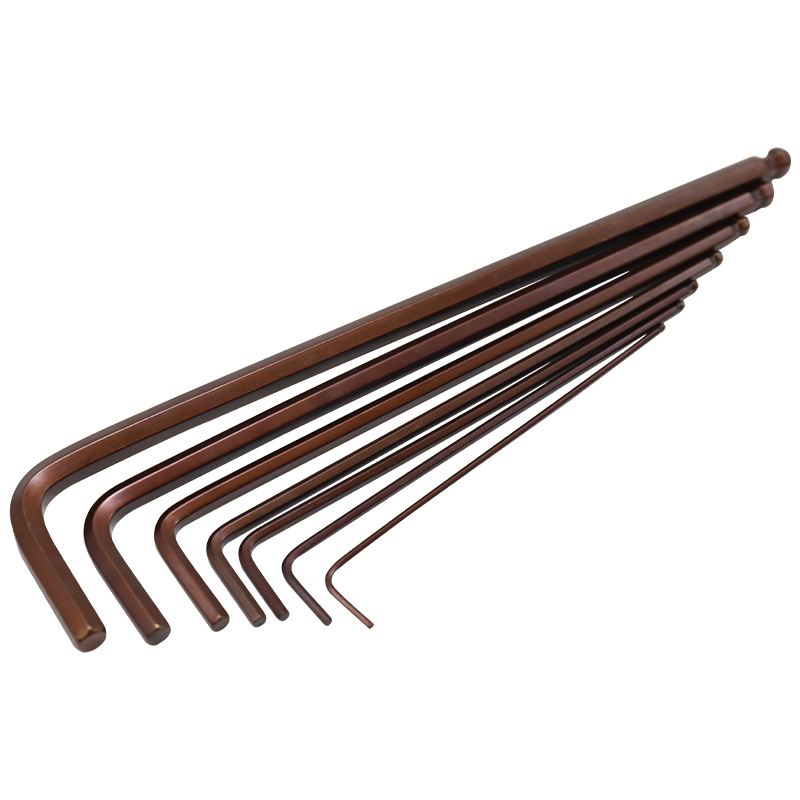 Hex socket wrench, furniture repair and assembly manual tool, flat head wrench, L-shaped ball head hex socket dual-purpose wrench