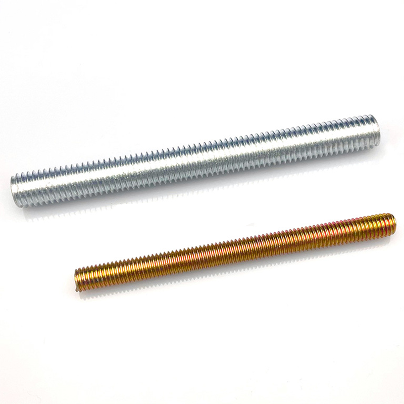 Long thread metric and imperial screws Furniture mounting assembly set screws Carbon steel colored zinc full thread rod