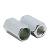 Carbon Steel Galvanized Double Pass Stud, Screw Connecting Nut, Screw Butt Isolating Column Nut, Extended Hexagon Nut