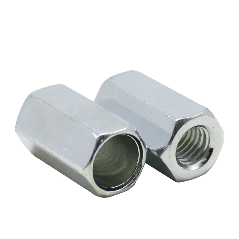 Carbon Steel Galvanized Double Pass Stud, Screw Connecting Nut, Screw Butt Isolating Column Nut, Extended Hexagon Nut