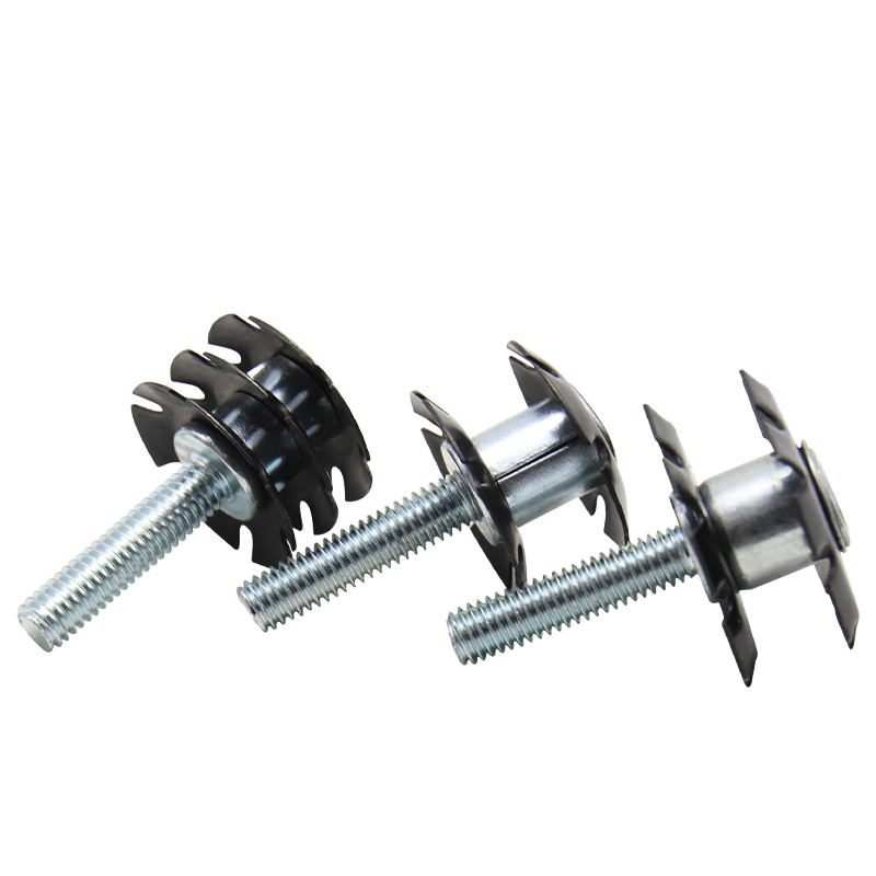 Double star threaded casters inserted, nuts embedded in iron pipes and square pipes, connecting nuts inside fitness equipment and office desks and chairs, and nuts of plum blossom spring pieces