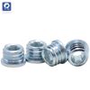 Embedded nuts for wooden furniture, flat-head hex socket nuts without threads, Angle sleeve drive screw inserts for wooden furniture nuts