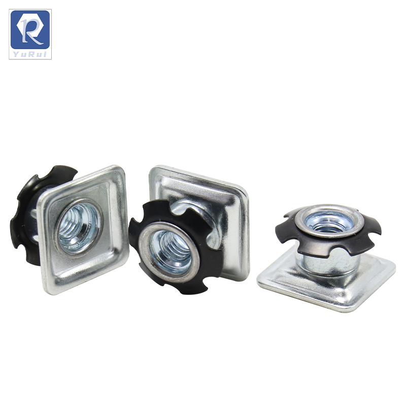 Sunflower nut, inner connection nut of iron pipe, double-layer star-shaped casters, insertion nut, and 梅花 spring piece nut