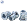 Carbon steel galvanized hex socket drive nut, pre-embedded connection nut for furniture hardware