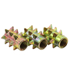 Wooden threaded inserts, hex socket drive screw inserts for wooden furniture and cabinets, zinc alloy threaded insert nuts