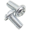 Cross-shaped slotted disc round head screws, washer leading screw bolts