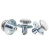 Furniture bed, table, chair, cabinet leg height-increasing foot pads, adjustable support silent foot pad screws, three-hole T-nut two-piece set combination