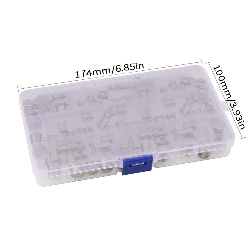 75 metric M6 barrel nuts, cross pin slot nuts, baby crib and chair furniture replacement hardware M6 X11mm / 12mm / 13mm / 15mm / 20mm nut kits for furniture