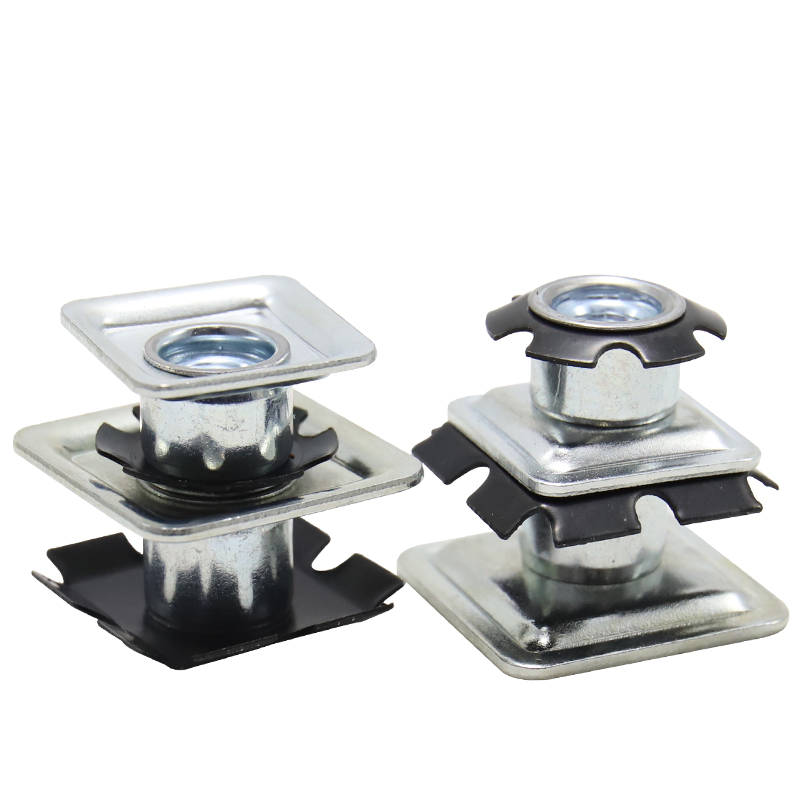 Sunflower nut, inner connection nut of iron pipe, double-layer star-shaped casters, insertion nut, and 梅花 spring piece nut