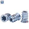 Threaded insert nuts, furniture nut screws, star drivers, solid wood embedded nuts, furniture pre-embedded nuts