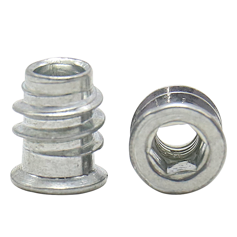 Hex socket drive nut plug, bolt fastener connector, embedded nut for wooden furniture, special custom process