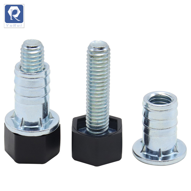 Furniture table and chair leg straightening screw-in adjustment screws, adjustable wooden furniture leg straighteners with threaded inserts