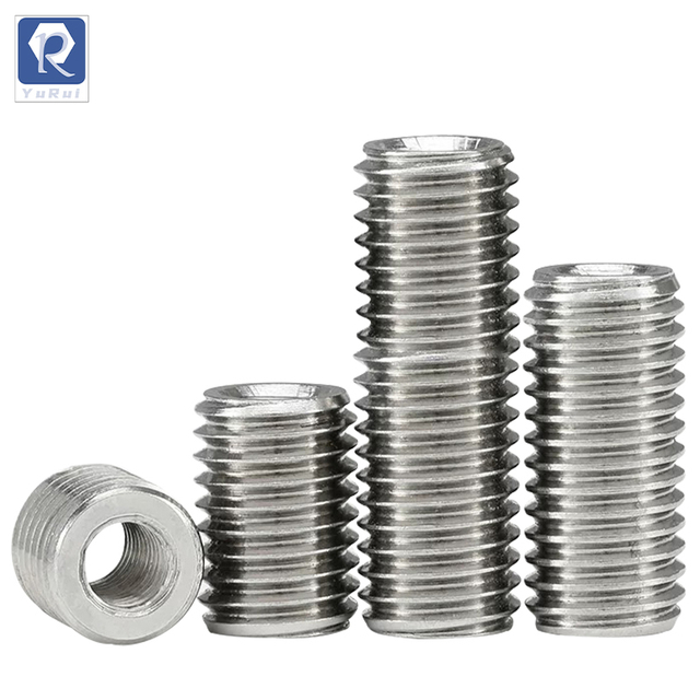 Stainless steel self-tapping internal and external thread inserts, conversion reducer nuts, self-tapping thread guards