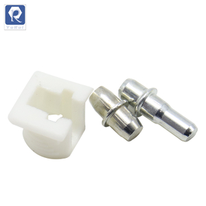 Glass fixed shelf support, furniture accessories wardrobe and cabinet movable partition nails, white cabinet bracket support nails two-in-one movable plastic composite brackets, shelf support pins