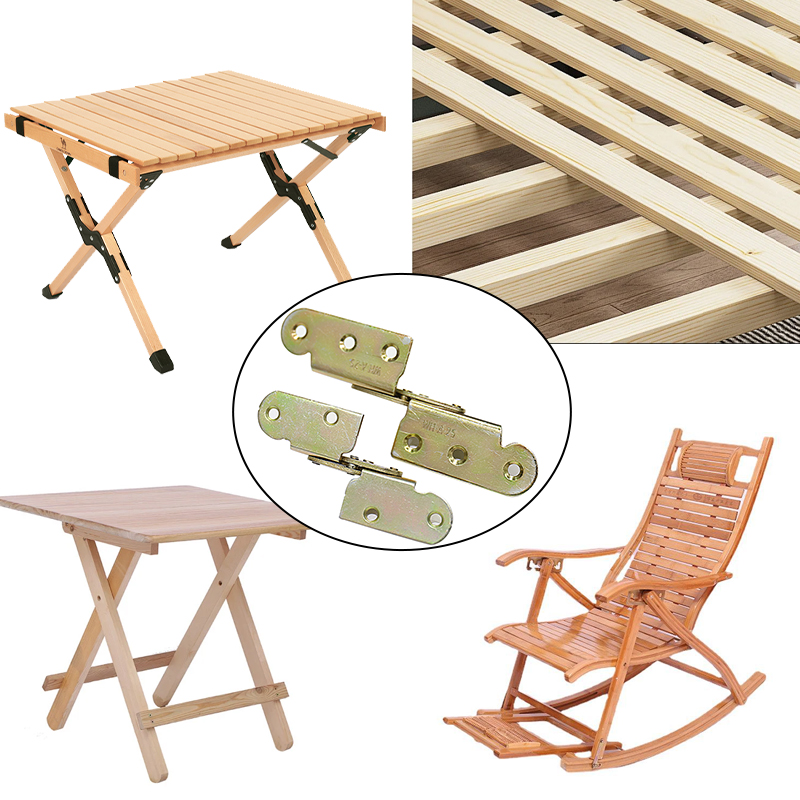 180-degree flip hinge, folding table, desk, bed frame combination furniture hardware, hidden folding hinge