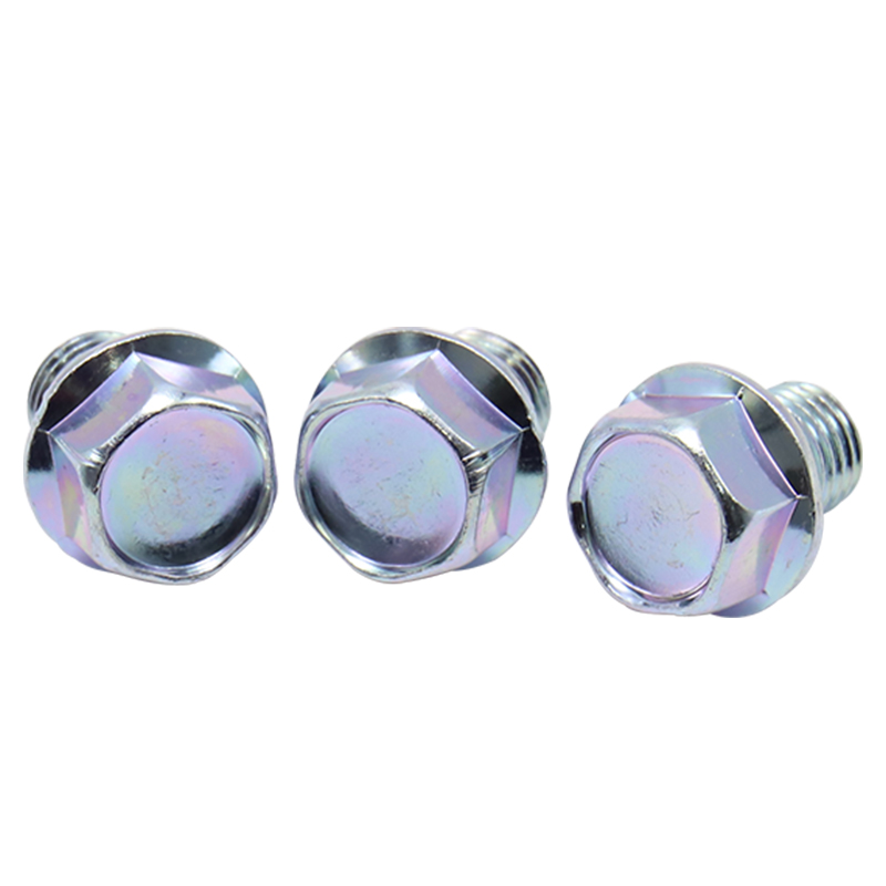 Environmental Color Zinc Plating, Outer Hexagon Flange Screws ， Flange Washer Head Hexagon Screw