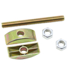 3-in-1 half-moon threaded rod connector, furniture fastening connector, panel furniture accessories, wardrobe table bed assembly bolts, nuts and washers