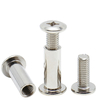 Binding bolt fasteners Cross drive socket caps for crib bolts and cap nut kits cross slot sleeve nut connection bolts